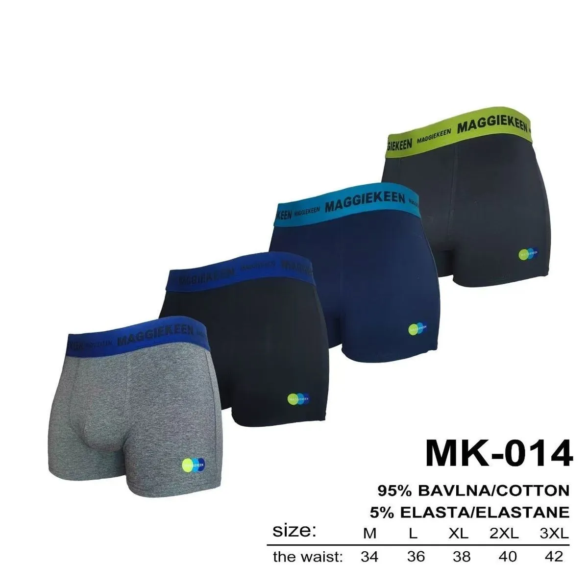 Boserki męskie Maggieken MK-014 95% bawełna 5% elastan M-3XL