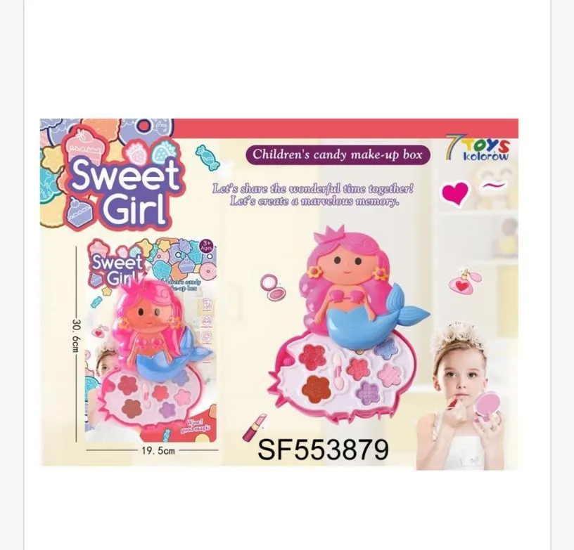 Zabawka kosmetyczka Sweet Girl pudełko makijażu syrenka