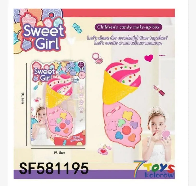 Zestaw kosmetyków dla dzieci Sweet Girl Candy Make-up 30x19,5 cm