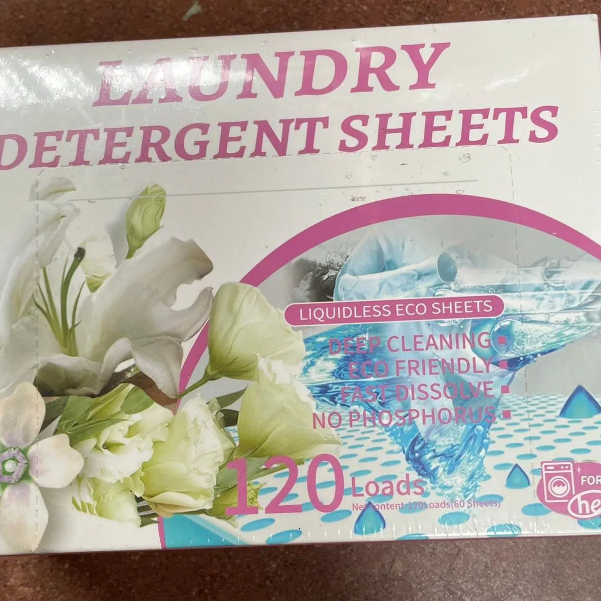 Arkuszowe tabletki do prania Laundry Detergent Sheets 120 wsadów