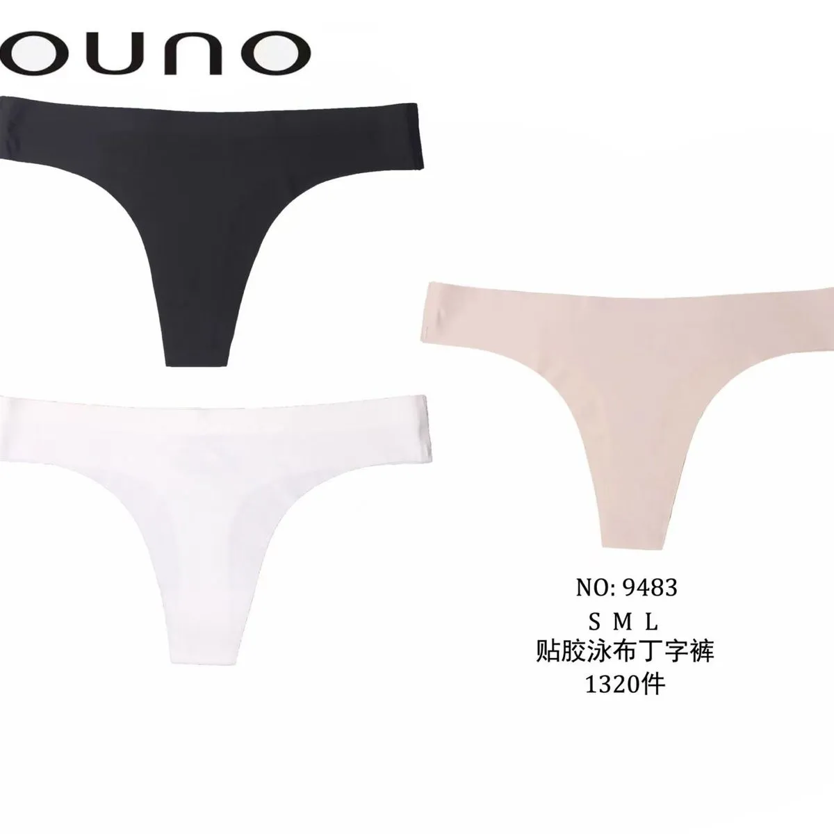 Majtki damskie stringi Ouno No 943 S M L 3 szt