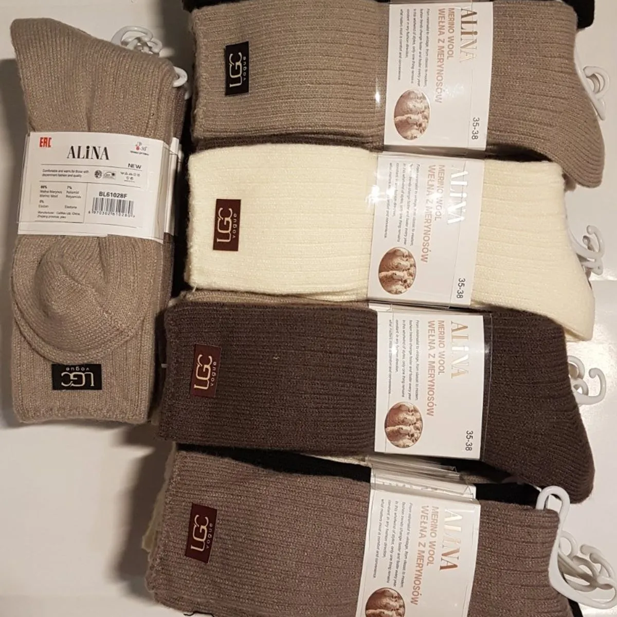 Skarpetki męskie UGG z logo, różne kolory