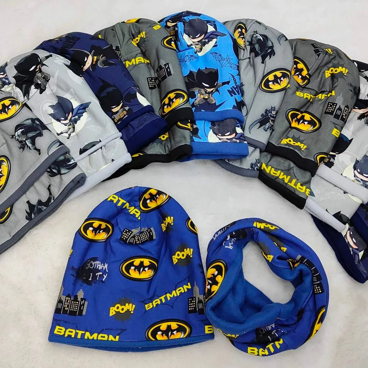 Komplet Czapka Komin Batman dla Dzieci