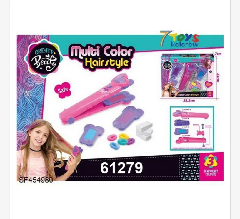 Zabawkowe urządzenie do farbowania włosów Multi Color 61279