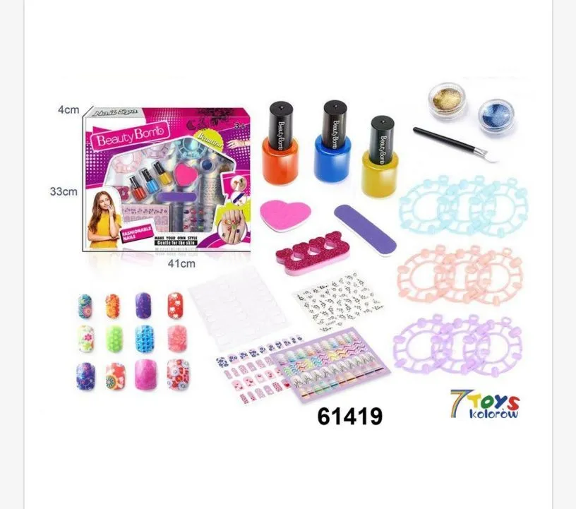 Zestaw Beauty Box do malowania paznokci 30x14x4 cm
