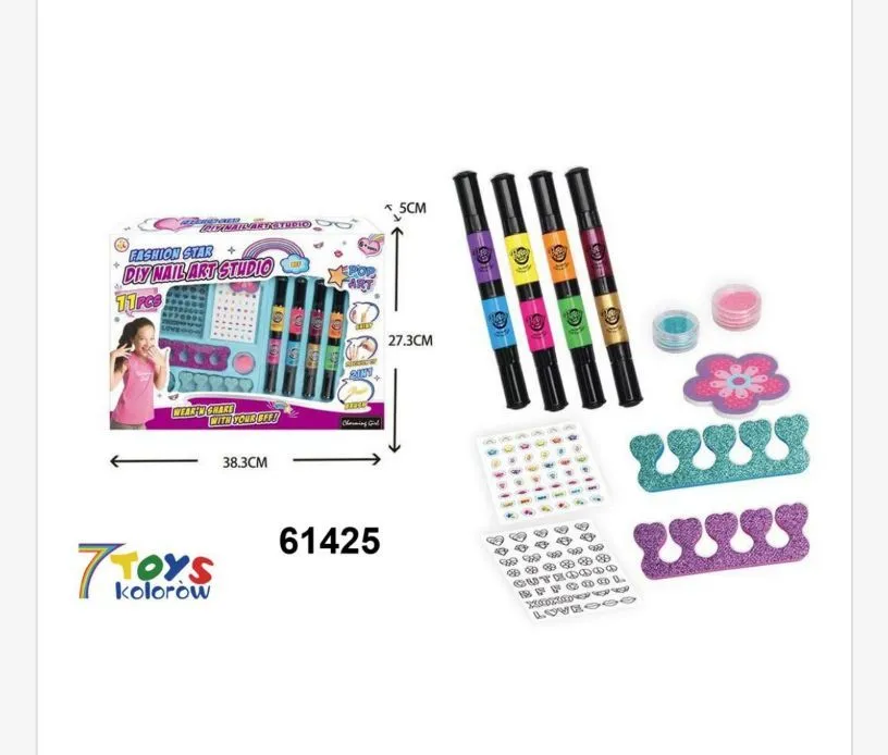 Zestaw DIY Naklej Studio Lakier do Paznokci 61425