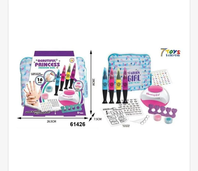 Zestaw zabawek Beautiful Princess do manicure 16 elementów