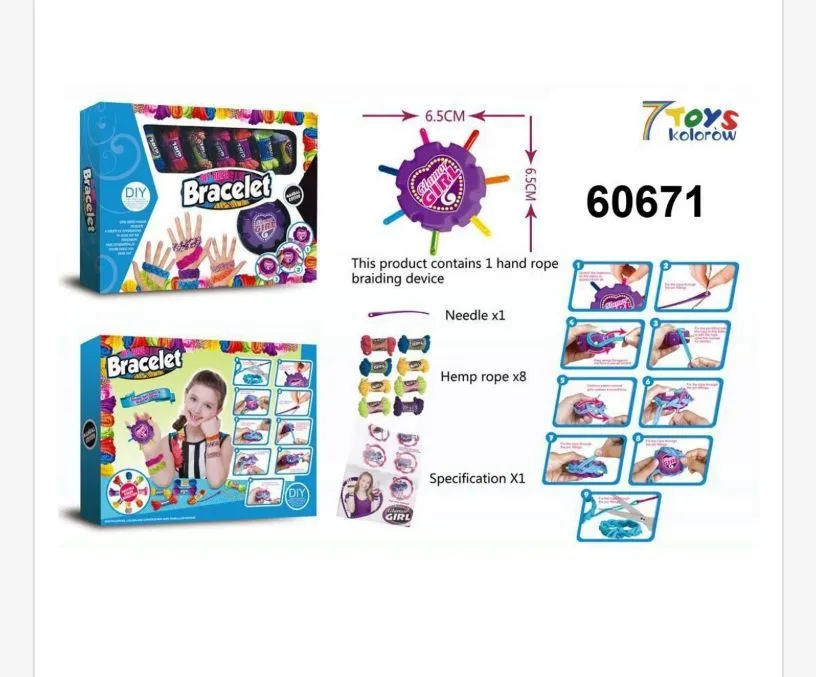 Zabawka Maszynka do Robienia Bransoletek DIY 60671