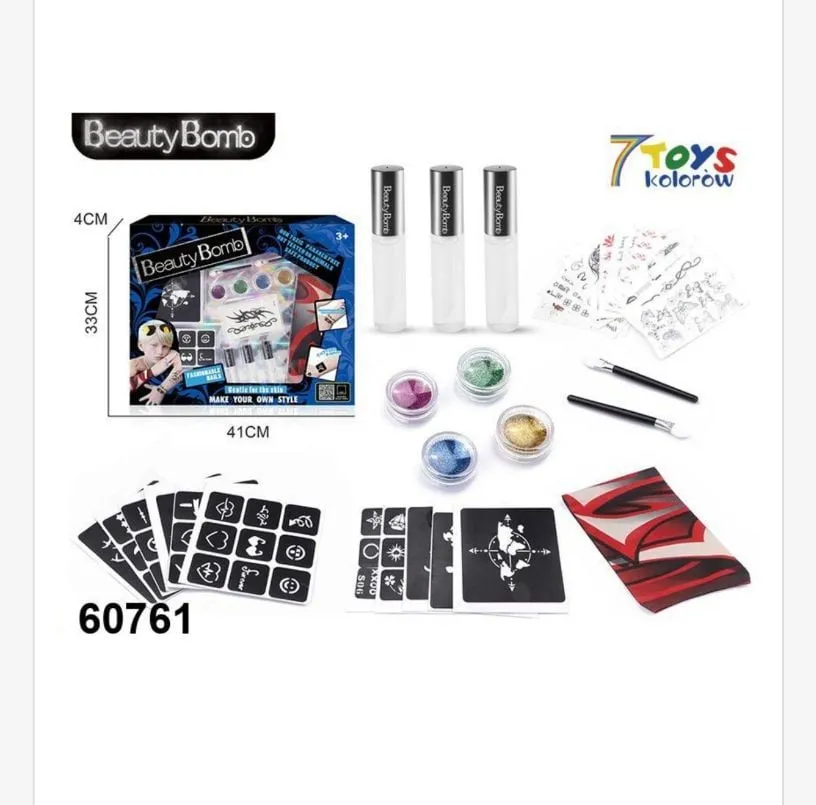 Zabawki Tatuaż Beauty Bomb zestaw kreatywny