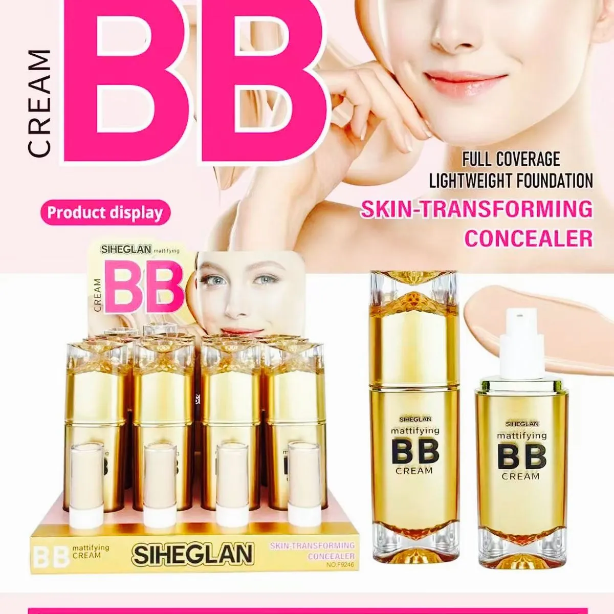 BB Krem matujący Sheglan Full Coverage Light Weight