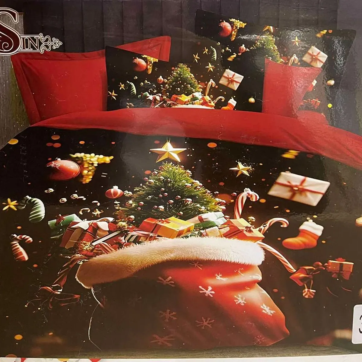 Komplet Pościel 160/200 3cz Bożonarodzeniowy