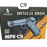Pistolet metalowy MPKC-9 Asgard imitacja broni air soft
