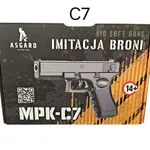 Pistolet metalowy MPK-C7 Asgard Imitacja Broni 14+