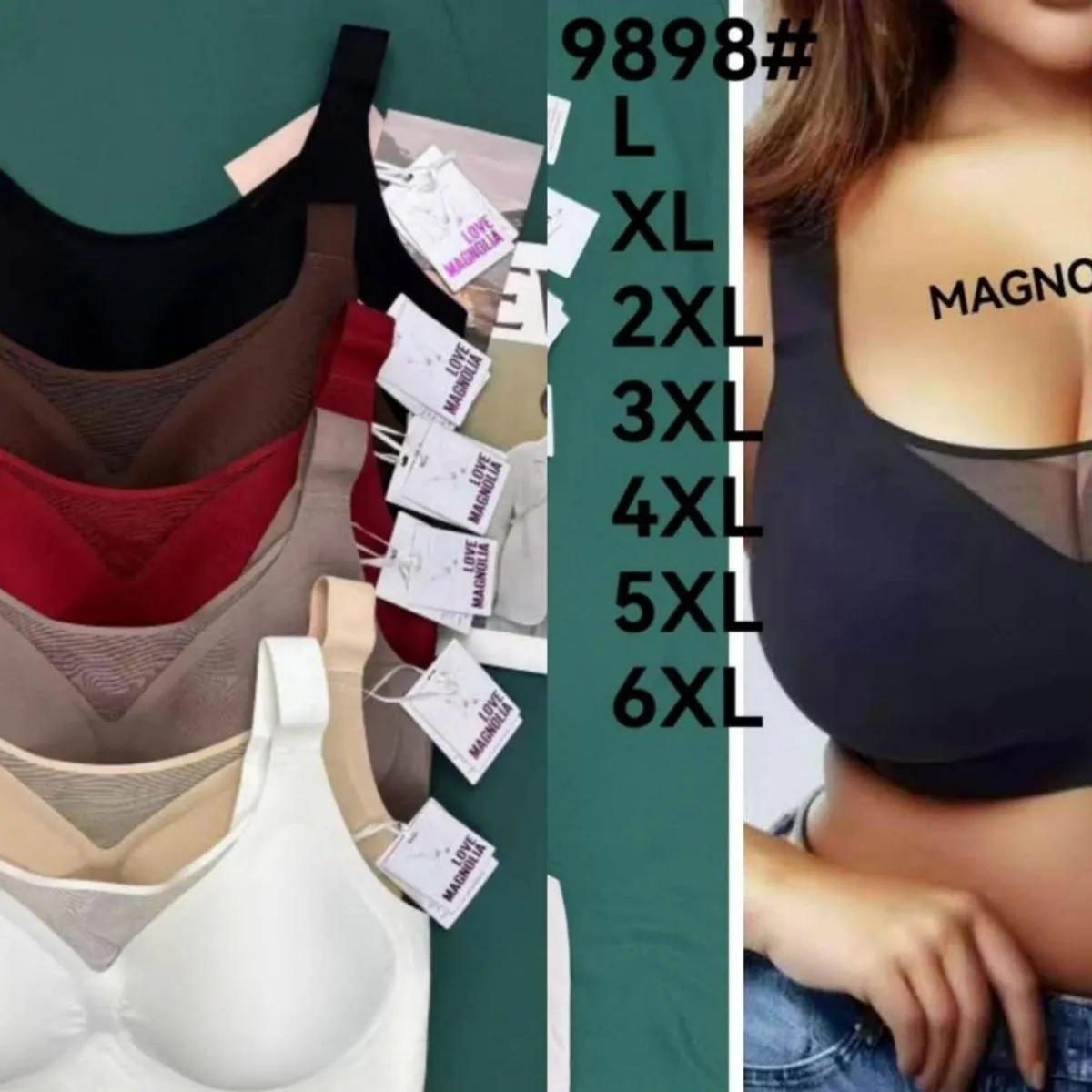 Biustonosz damski bezszwowy Celine L-6XL