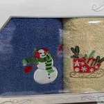 Komplet Ręczniki Bawełniane 40x170 Świąteczne