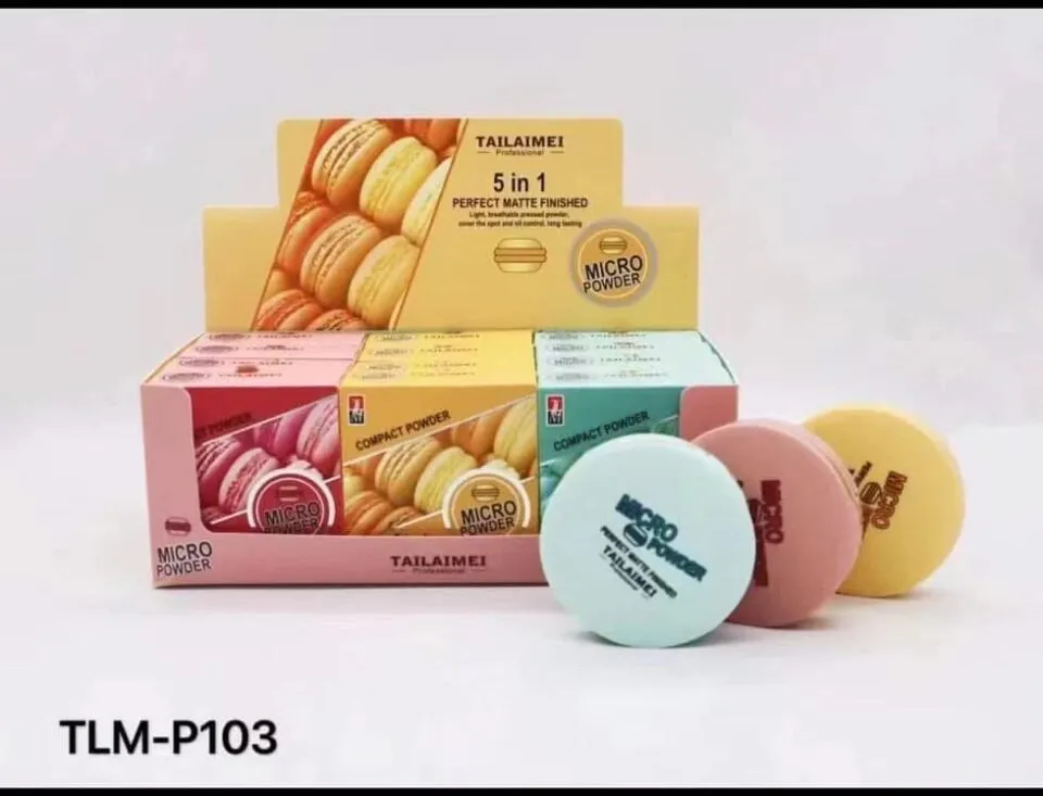 Puder matujący Micro Powder 5in1 TAILAIMEI - Makaronik 12szt