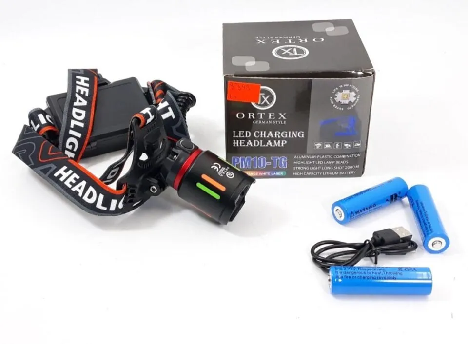 Latarka Czołowa LED ORTEX PM10-TG Akumulatorowa USB