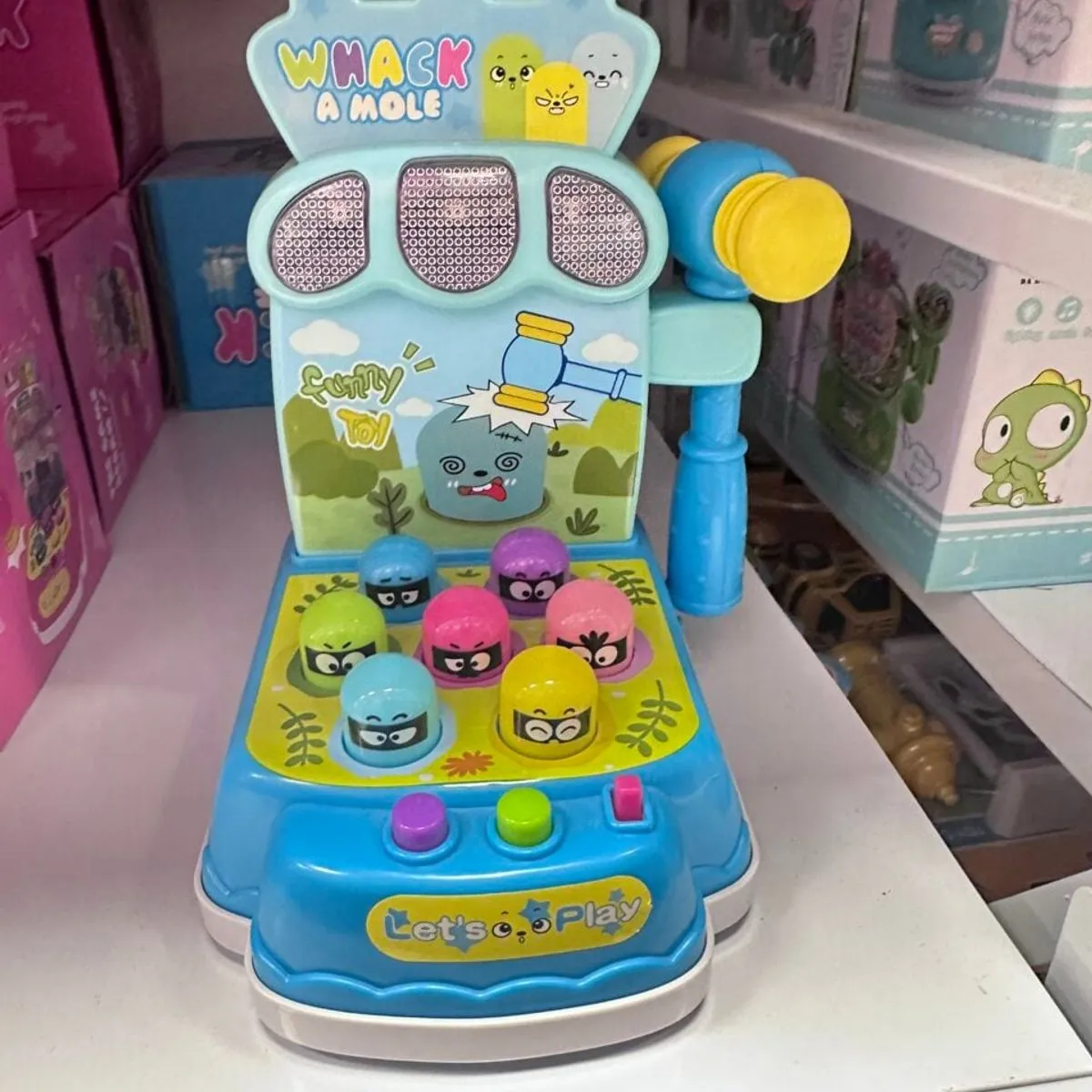 Mini Zabawki Whack A Mole - Gra Zręcznościowa z Młotkiem, 6 szt.