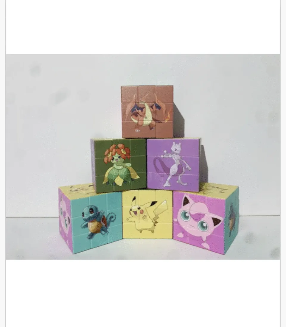 Zabawka Kostka Rubik Mini Pokemon 12 szt.