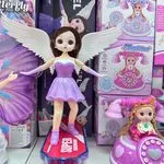 Muzyczna Lalka Świetlna Angel Skateboard Bump & Go