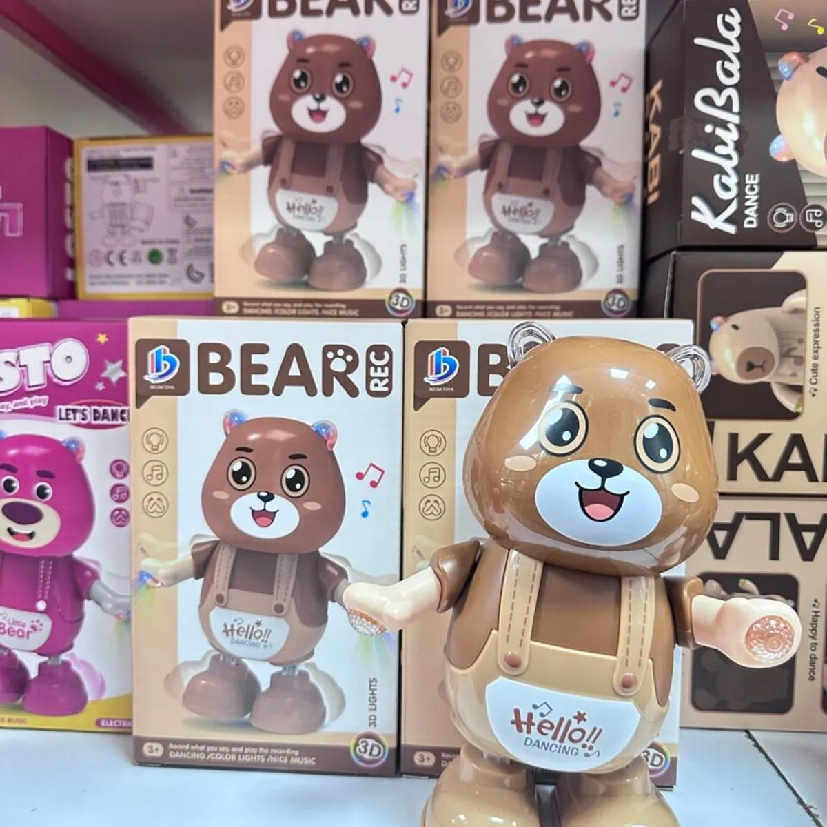 Tańczący Miś Bear REC z Nagrywaniem i Muzyką