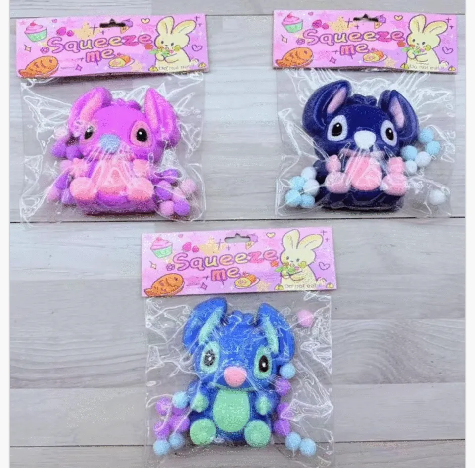 Zabawka Squishy Stitch - Gniotek Antystresowy, Mix Kolorów