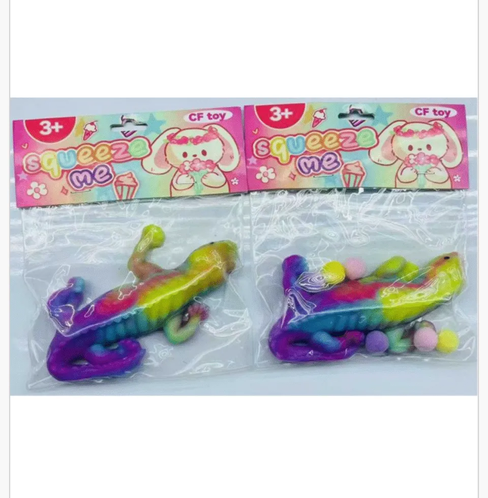 Zabawka Squishy Jaszczurka Kolorowa Squeeze Me 16 szt.