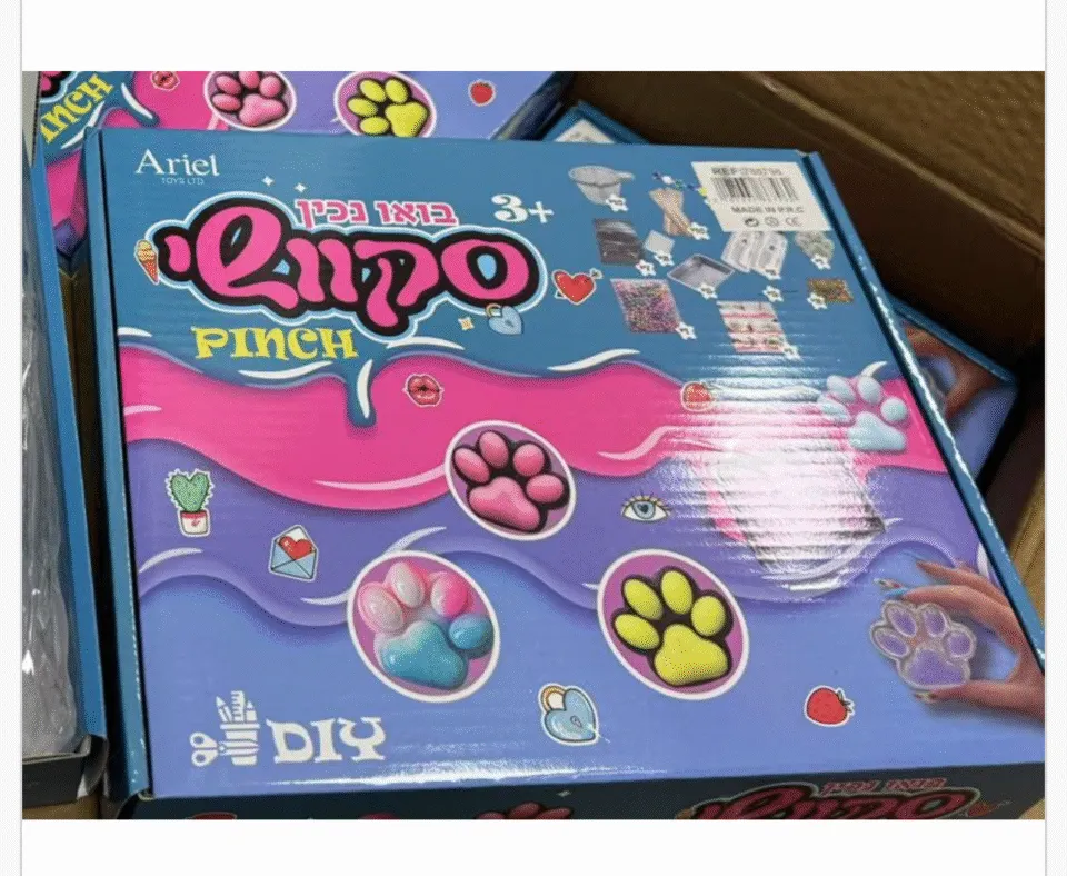 Zabawka DIY Lipo Pinch Squeeze Toys Łapki Zestaw 6 szt 3+