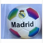 Piłka Madrid mini piłka nożna z tęczowymi panelami, 12 szt.