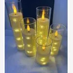 Świeca Elektryczna LED 5.50x17.5cm Biała