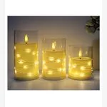 Świeca Elektryczna LED 7.50x12.5cm Żółta