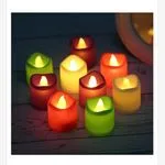 Świeca Elektryczna 3.70x4.50cm Wielokolorowa LED