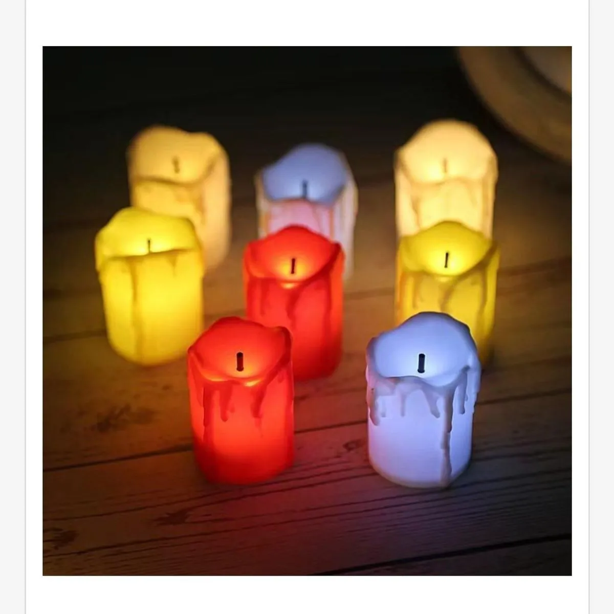 Świeca Elektryczna 3.6x5cm Wielokolorowa LED