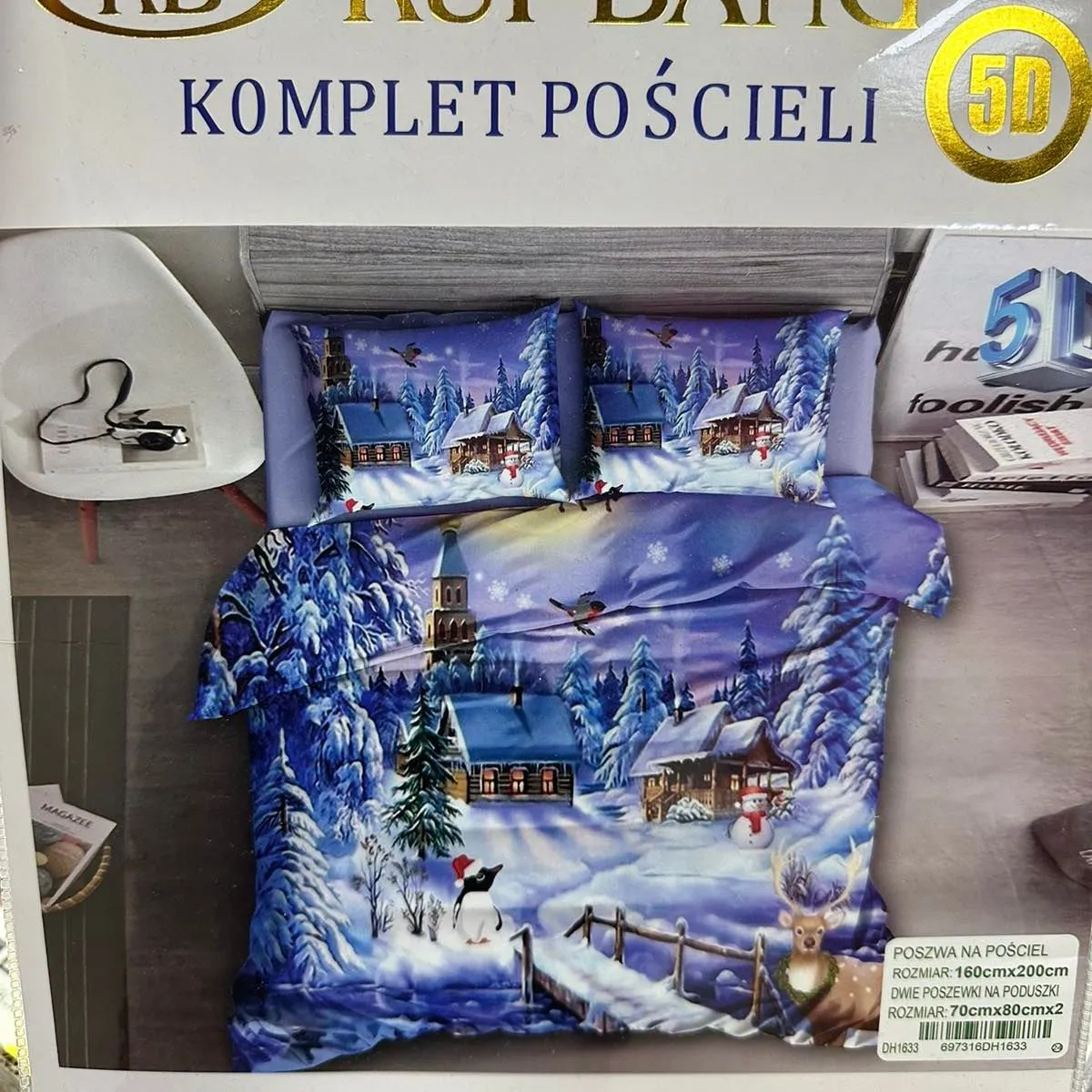 Komplet Pościeli 3cz RBB Rui Bang 160/200 Zima