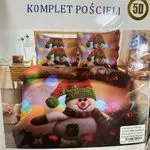 Komplet Pościeli 5cz Rui Bang 160/200 Śnieg Świąteczny