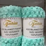 Koce Fashion Home 160x200cm miętowy 100% poliester