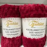 Koce Fashion Home 160x200cm 100% Poliester Czerwony
