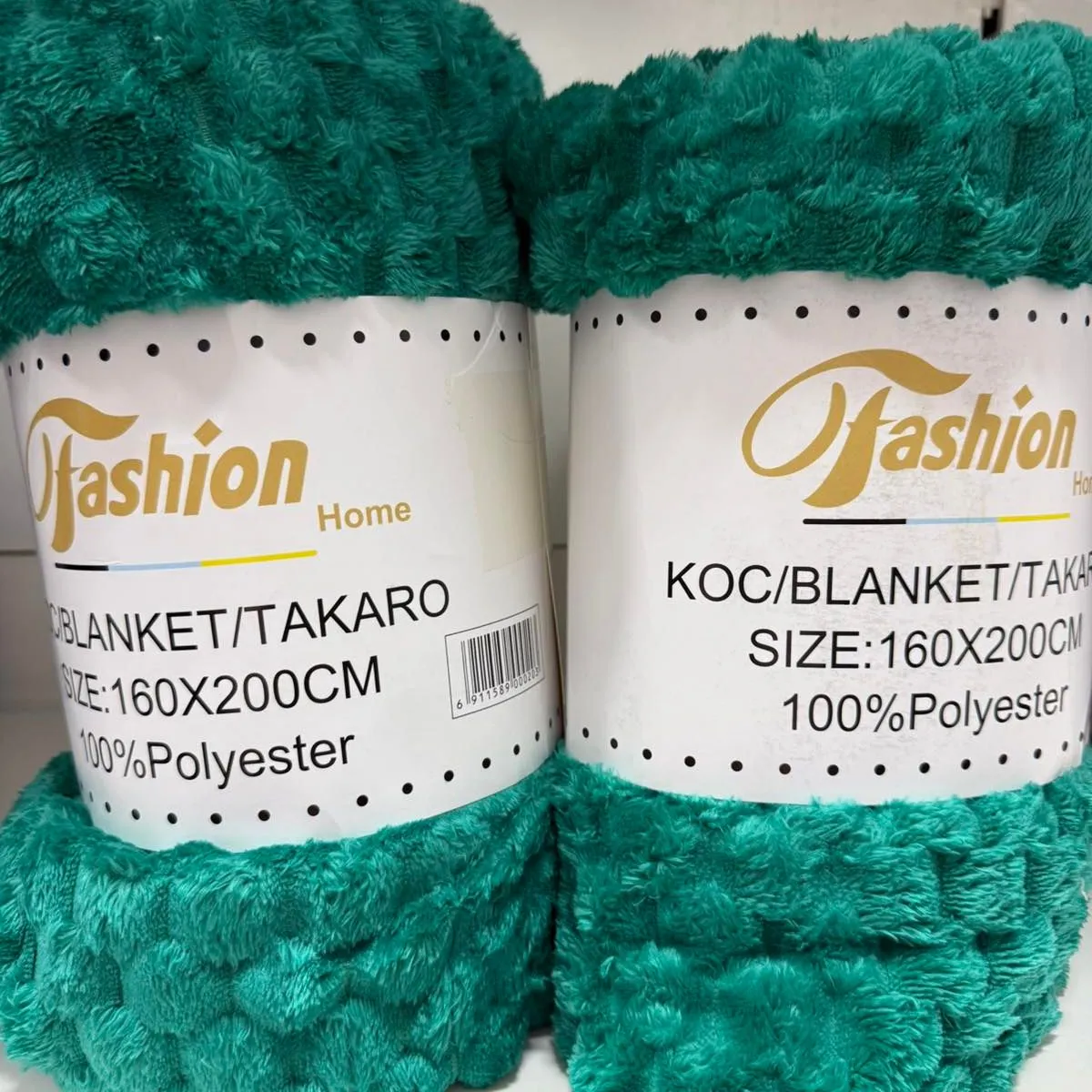 Koce Fashion Home 160x200cm zielone 100% poliester