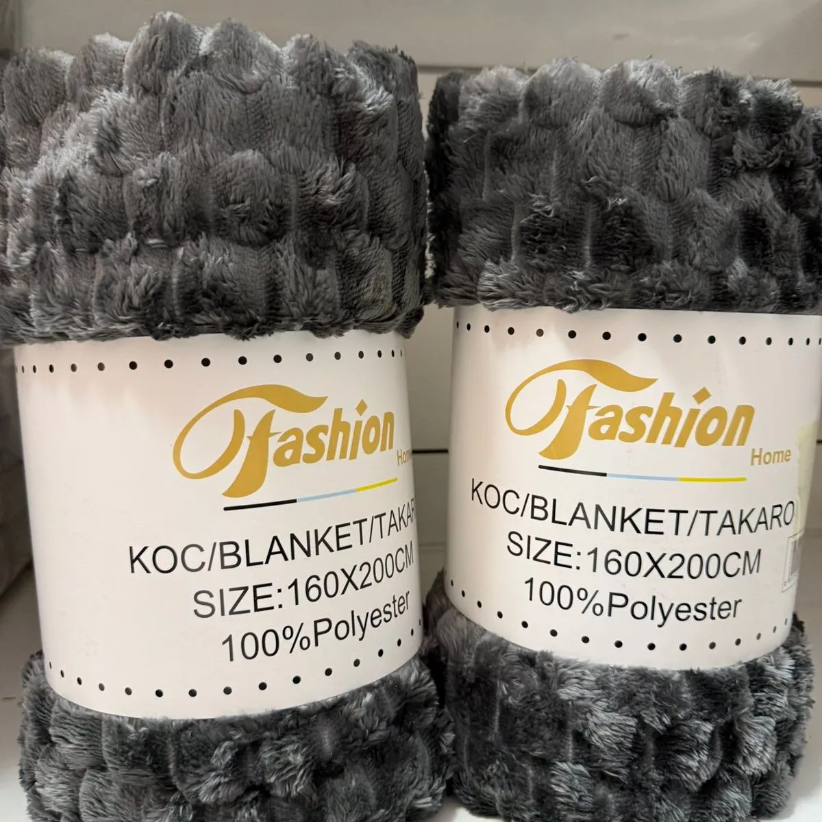 Koce Fashion Home 160x200cm szary 100% poliester