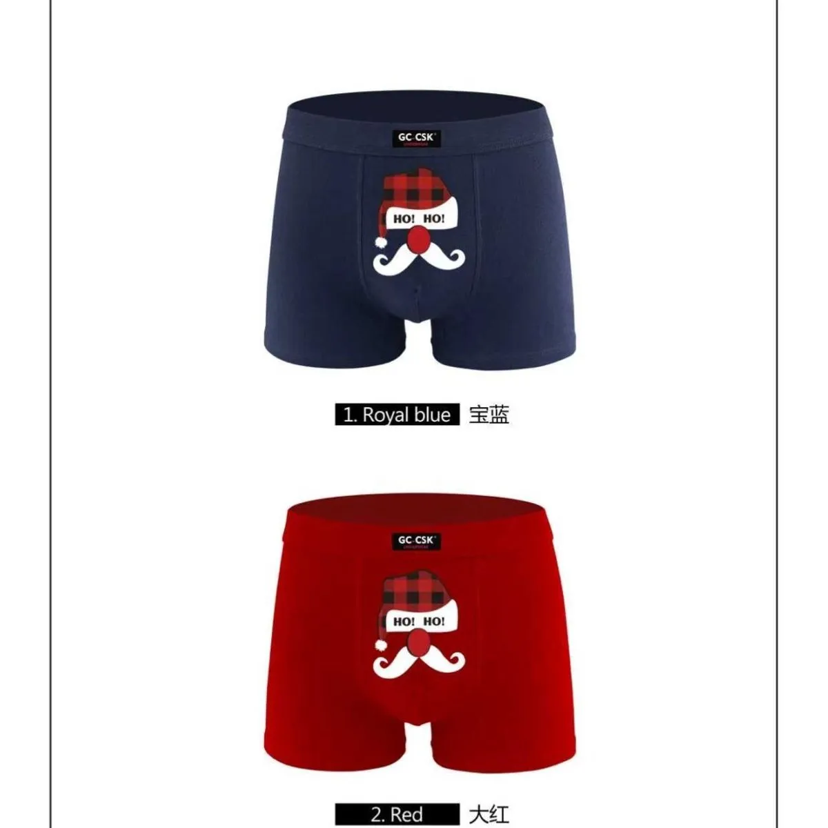 Bokserki męskie YME-633 Royal Blue i Red GC-CSK