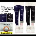 Leggingsy dla Dzieci Soft & Warm granatowe z gwiazdami