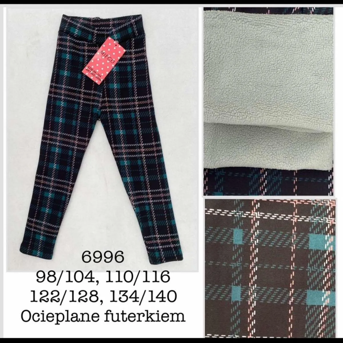 Legginsy Dziecięce w Kratę