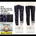 Legginsy dla dzieci granatowe z gwiazdkami Soft Warm 120