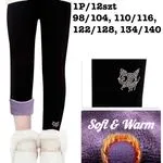 Legginsy dla dzieci Soft & Warm ocieplane fioletowe
