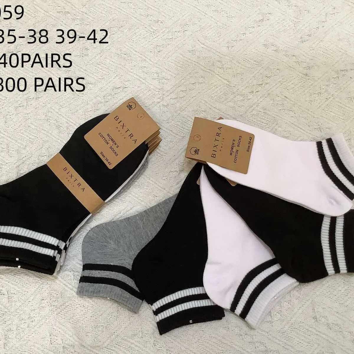 Skarpetki damskie BISTAR NO:C059 38-42, opak. 40 szt