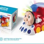 Zabawka pociąg Cute Train z obracającą się kulą LED