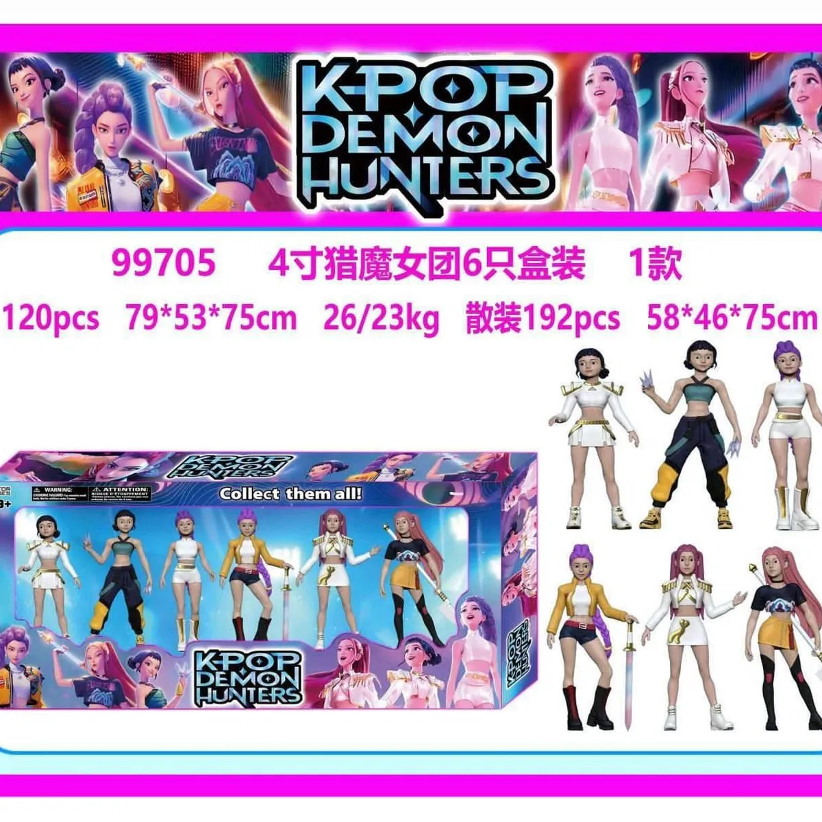 Zabawki Figurki Kpop Demon Hunters 9 szt
