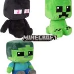 Maskotka Pluszowa Minecraft 25cm Zestaw Creeper Enderman Zombie