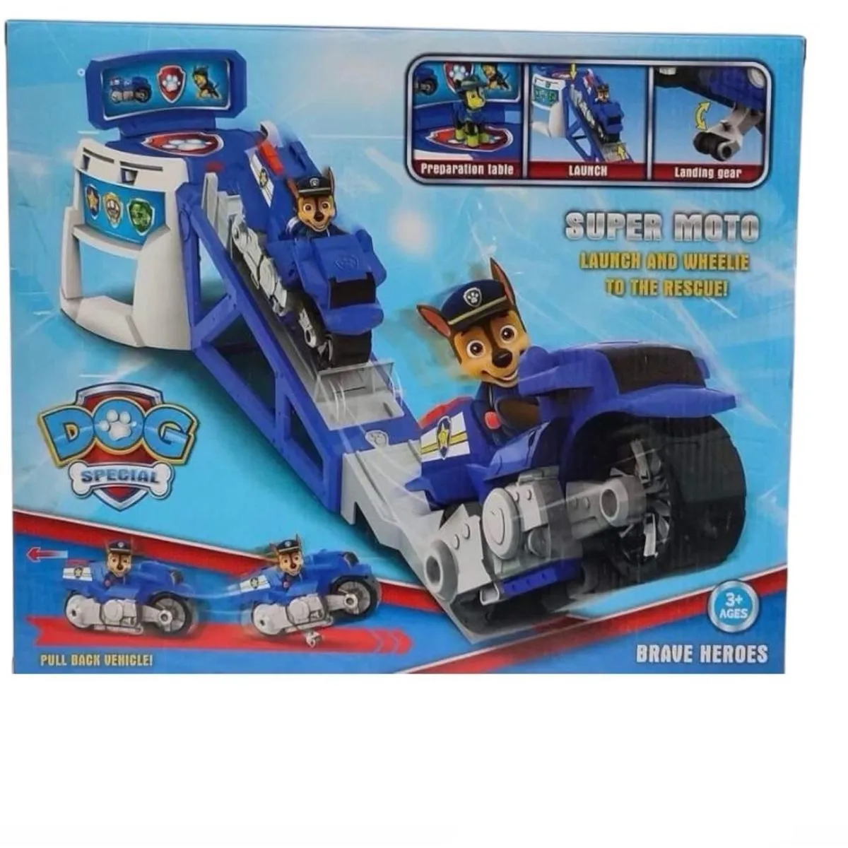 Zabawka Paw Patrol Chase Launcher Moto Ratunek 3+
