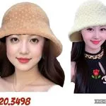 Czapki damskie bucket beżowa i kremowa